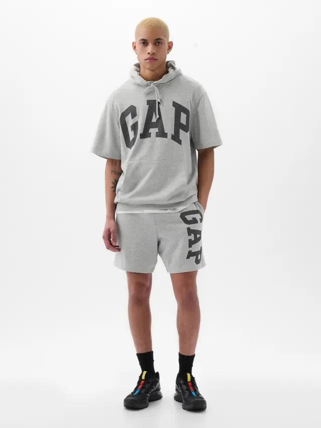 Γκρι Gap Arch Logo Σορτς grey heather - XXL
