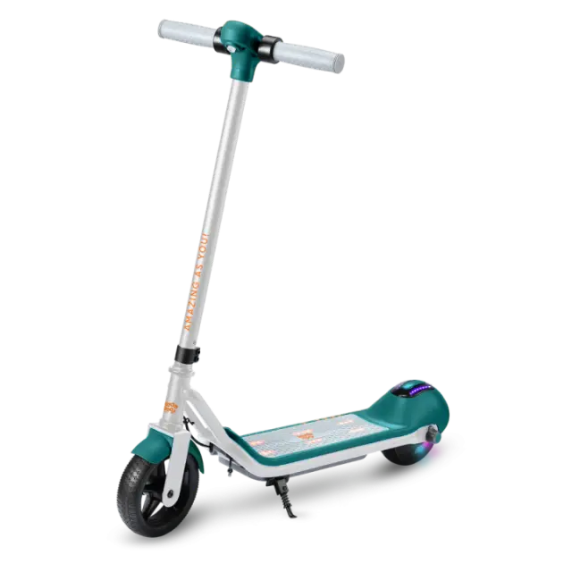 Kiddoboo KBY2GRN - KiddoRider Ηλεκτρικό Παιδικό Πατίνι με 10km/h Max Ταχύτητα και 8km Αυτονομία σε Πράσινο Χρώμα