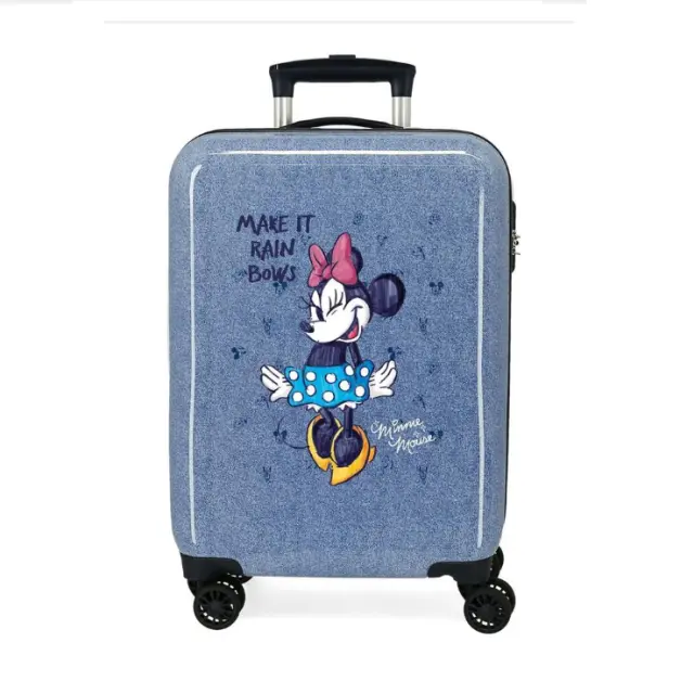 Disney Minnie It Rain Bows ABS trolley suitcase 55cm trolley cabin 8435578382265
