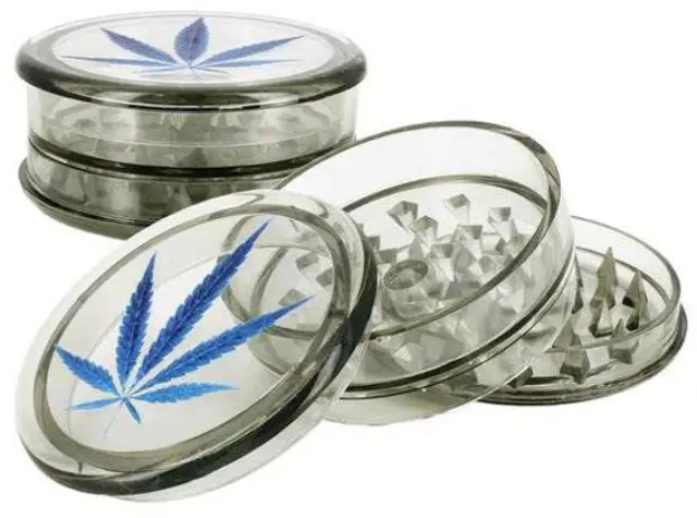 Grinder Τρίφτης Πλαστικός Leaf 60mm - 3 Parts