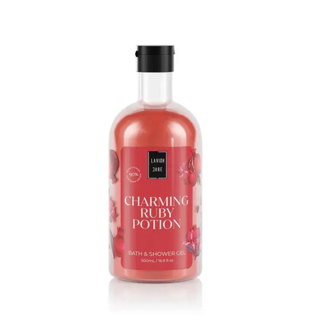 Lavish Care Pomegranate Shower Gel Ενυδατικό Αφρόλουτρο Σώματος με Άρωμα Ρόδι, 500ml