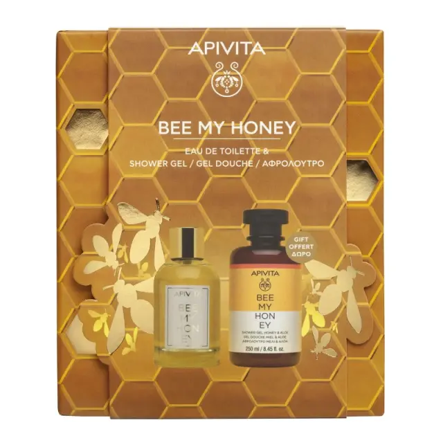 Apivita Promo Bee My Honey Eau De Toilette Άρωμα 100ml & Δώρο Shower Gel With Honey & Aloe Αφρόλουτρο Με Μέλι & Αλόη 250ml