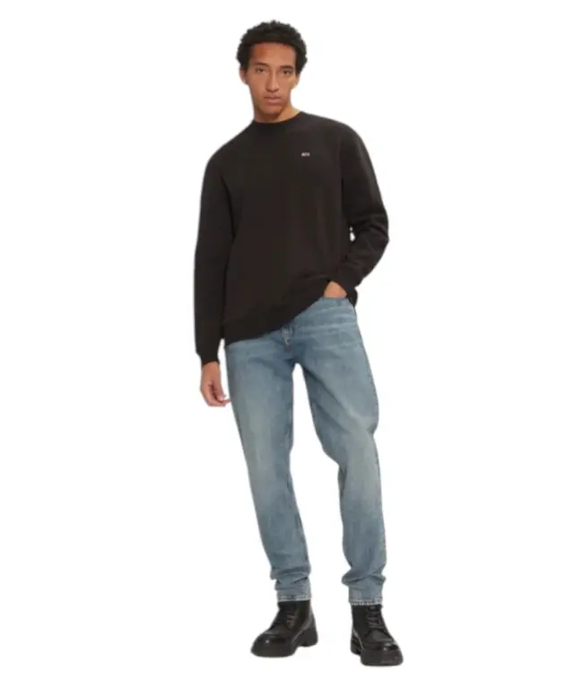 Tommy Hilfiger - Ανδρικό Φούτερ Tjm Reg S Flag Crew DM0DM20741-BDS Μαύρο 2