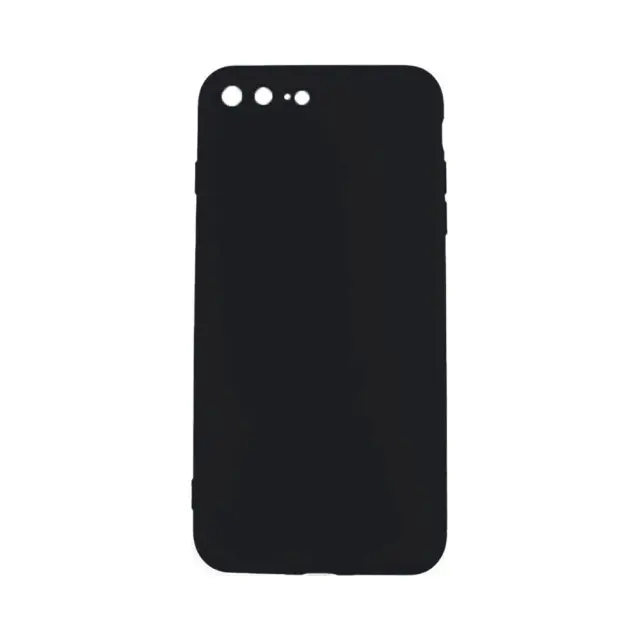 Θήκη Σιλικόνης Soft Back Liquid Silicone Case Για Apple iPhone 7 Plus / 8 Plus Μαύρη