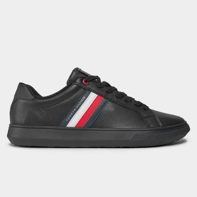 Tommy Hilfiger - Ανδρικά Sneakers Essential Leather Cupsole FM0FM04921-0GK Μαύρο - 40