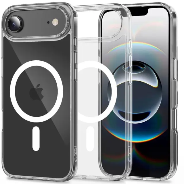 Tech-Protect Θήκη Κινητού iPhone 17 Air Flexair Hybrid Magsafe Clear