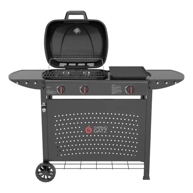 Thermogatz GS GRILL 2 + Plancha Ψησταριά Υγραερίου Μαντεμένιας Σχάρας και Πλάκας