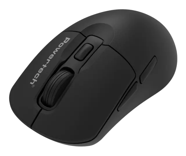 POWERTECH ασύρματο ποντίκι PT-1543, 2.4GHz + Bluetooth, έως 2400DPI, αθόρυβο, μαύρο