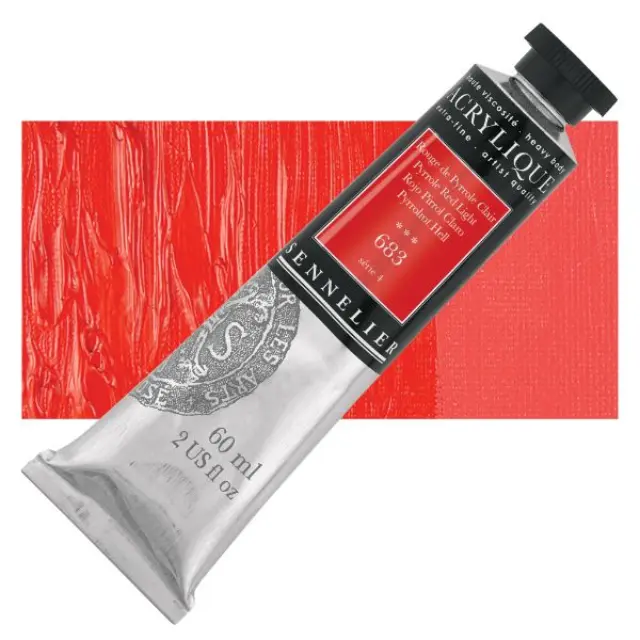Ακρυλικό Sennelier Extra Fine - 683 Pyrrole Red Light S4 - 60ml