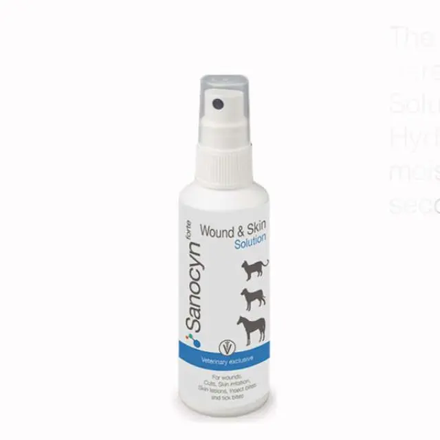 Sanocyn Forte Solution Αντισηπτικό Πληγών για Σκύλους & Γάτες 75ml