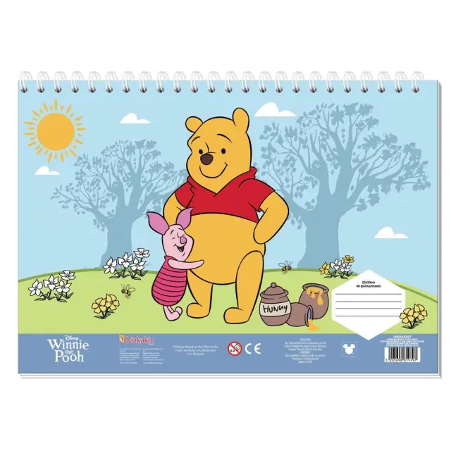 Μπλοκ Ζωγραφικής 40 Φύλλων 2 Σχέδια Winnie the Pooh / 565897 (Must)