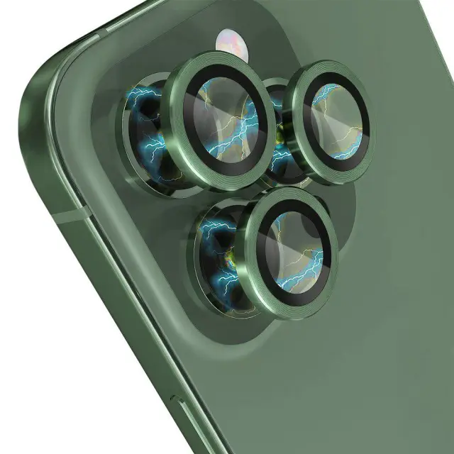 Προστασία Κάμερας Rings για iPhone 13 Pro/13 Pro Max-Green OEM