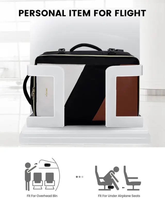 Σακίδιο καμπίνας 40L Carry on 17,3 UB2194 black/beige - One Size 2