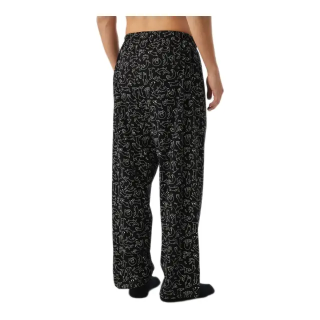 Minerva Ανδρικό Παντελόνι Πυτζάμας Oversized Εμπριμέ, Χρώμα Black-White Puppies 3
