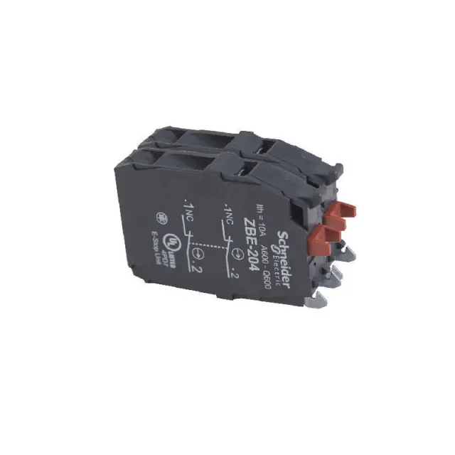 Harmony XB4, Double contact block, silver alloy, screw clamp terminal, 2 NC