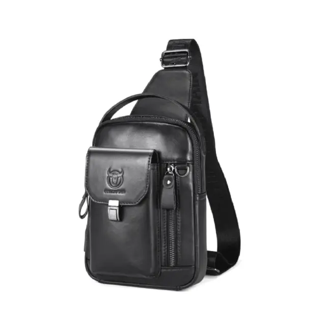Δερμάτινο τσαντάκι body Bull Captain XB555 μαύρο - One Size
