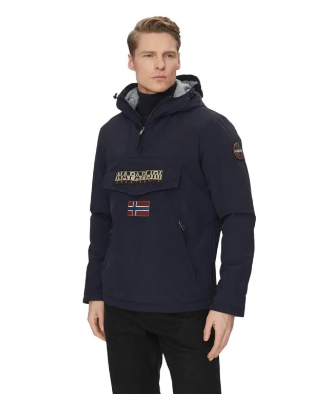 Napapijri - Ανδρικό Μπουφάν Χειμωνιάτικο Anorak Rainforest Pocket 2 Regular Fit NP0A4GMD-176 Μπλε - S