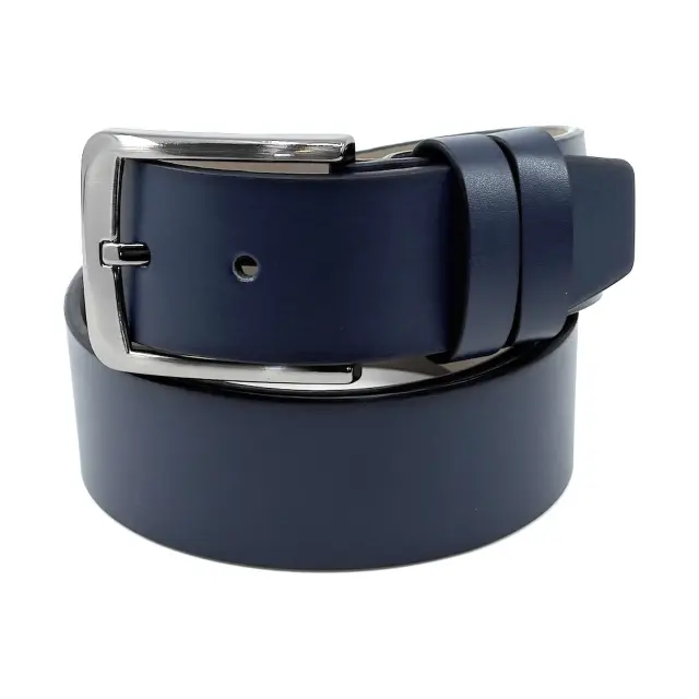 Μπλε Ζώνη P.U. Leather 4 cm - 135cm