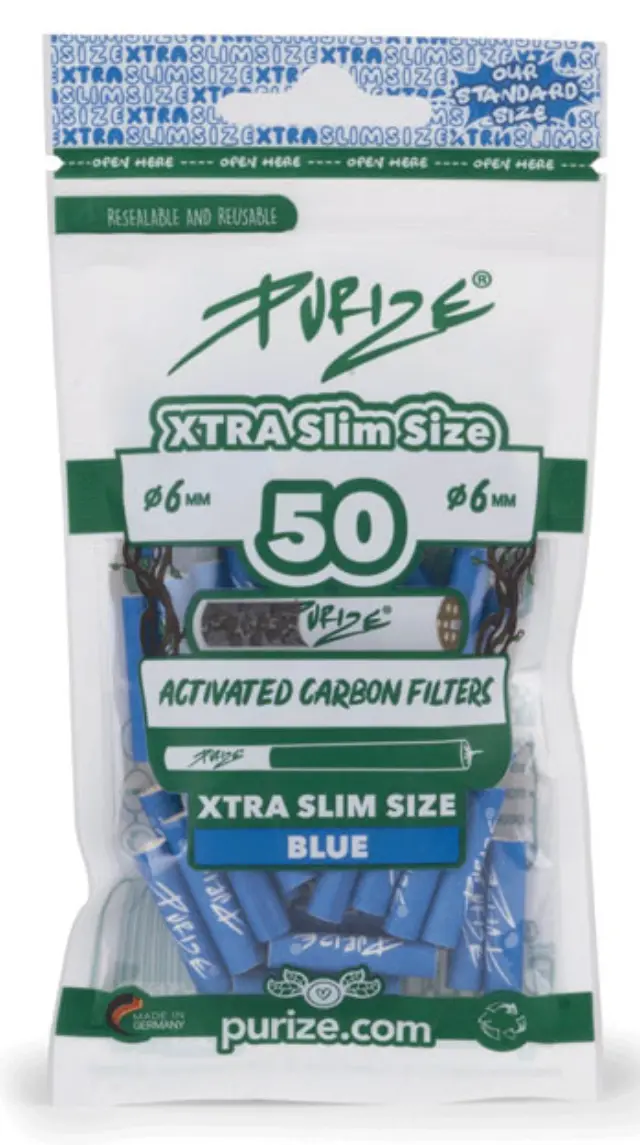 Φίλτρο Purize Extra Slim 50 Ενεργού Ανθρακα 6mm - Μπλε