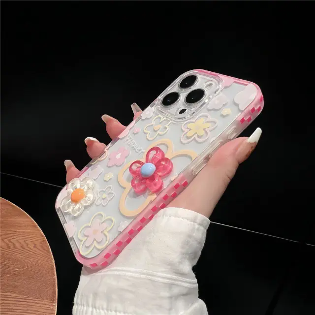 Θήκη 3D Flowers για iPhone 16 Pro-Rose OEM 2