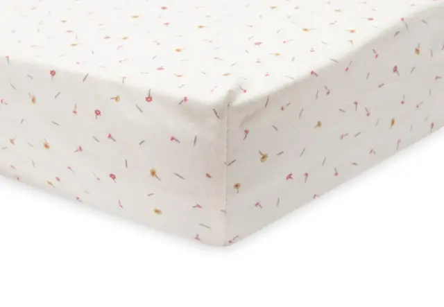 Jollein: Fitted Sheet - Jersey - Pretty Picnic σεντόνι κούνιας με λάστιχο 70/75x140/150cm