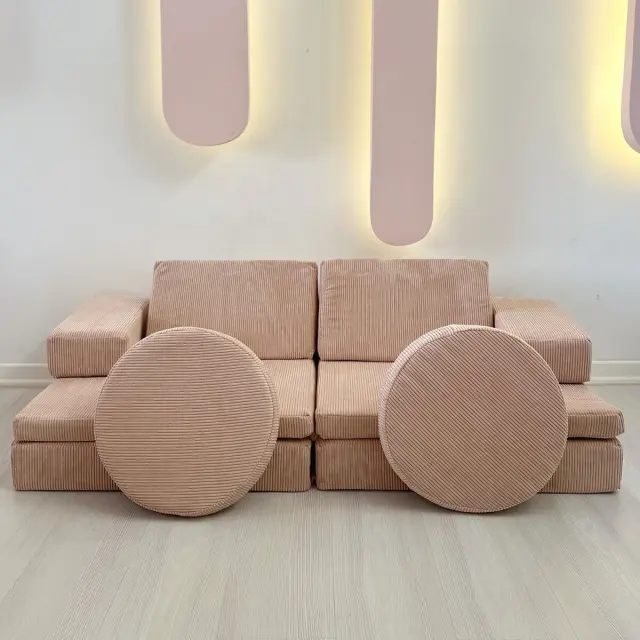 Διθέσιος Καναπές Κρεβάτι Ροζ COZE 3