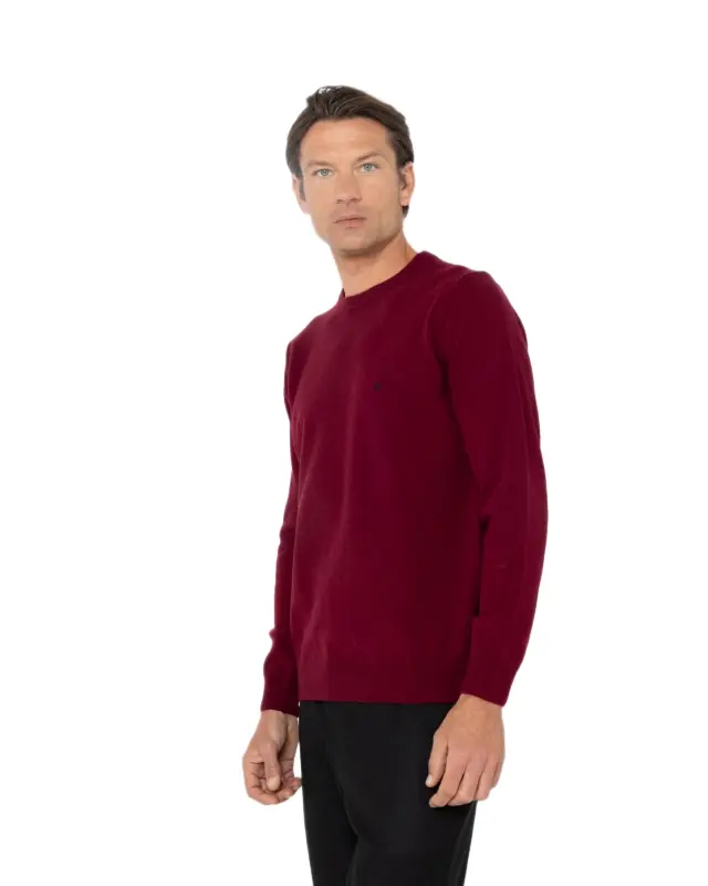 The Bostonians Lambswool ανδρική πλεκτή μπλούζα μακρυμάνικη 3MR00012-21 2