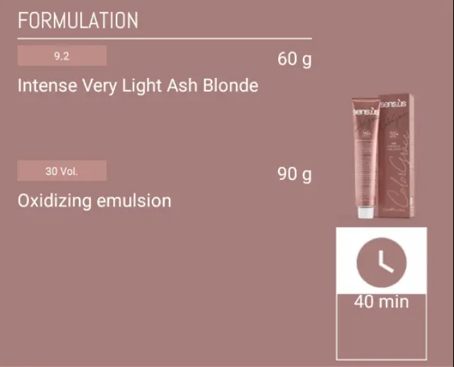 Sensus Color Grace M3K 9.2 Very Light Beige Blonde 100ml - (μόνιμη βαφή πολύ ανοιχτό μπεζ ξανθό) 3