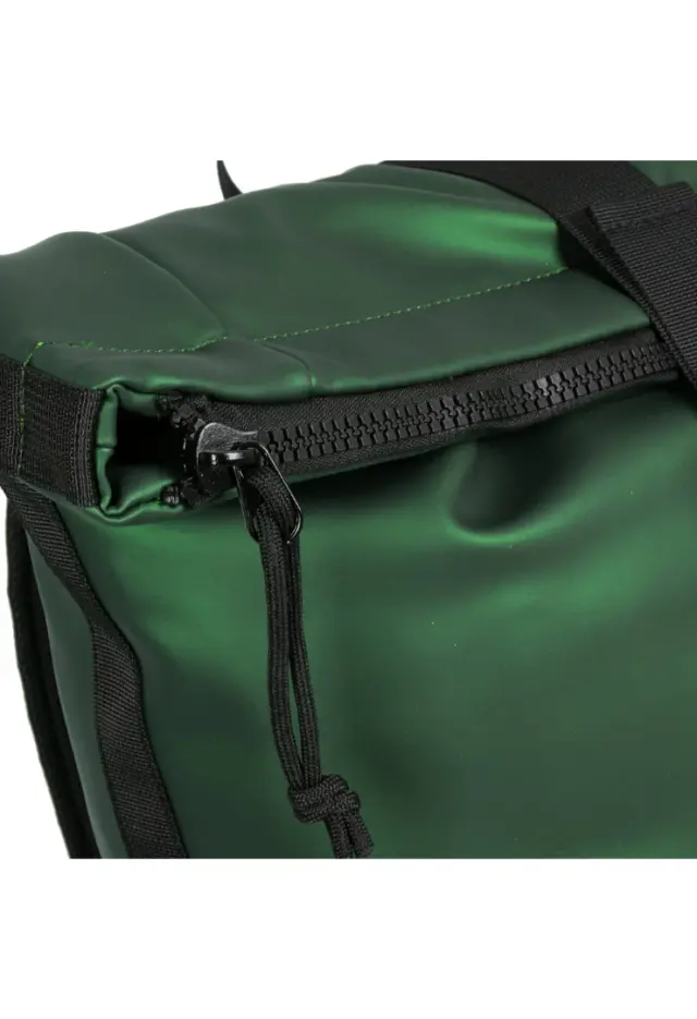 New Rebels - Mart New York Metallic Green 21L Backpack Rolltop Water Repellent Laptop 15.6" 3
