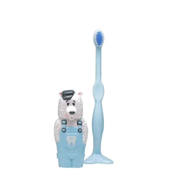 Miradent Kid's Brush Παιδική Οδοντόβουρτσα Με Θήκη Αρκουδάκι 1τμχ