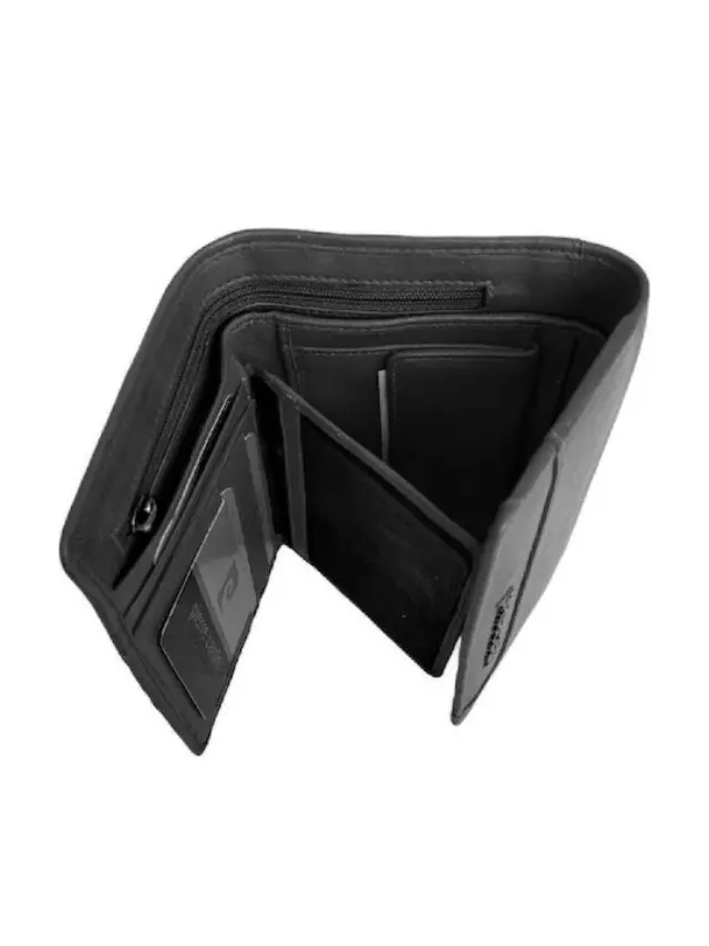Γυναικείο Δερμάτινο Πορτοφόλι Pierre Cardin 6334 TILAK131 Μαύρο – RFID Προστασία, Κούμπωμα & Πλούσια Οργάνωση Μαύρο 3