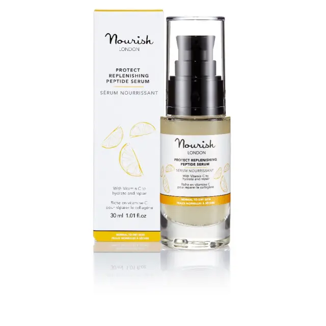 Nourish London Protect Replenishing Peptide Serum - Φυσικός Ορός Προσώπου Με Πεπτίδια Για Ενυδάτωση & Αντιγήρανση