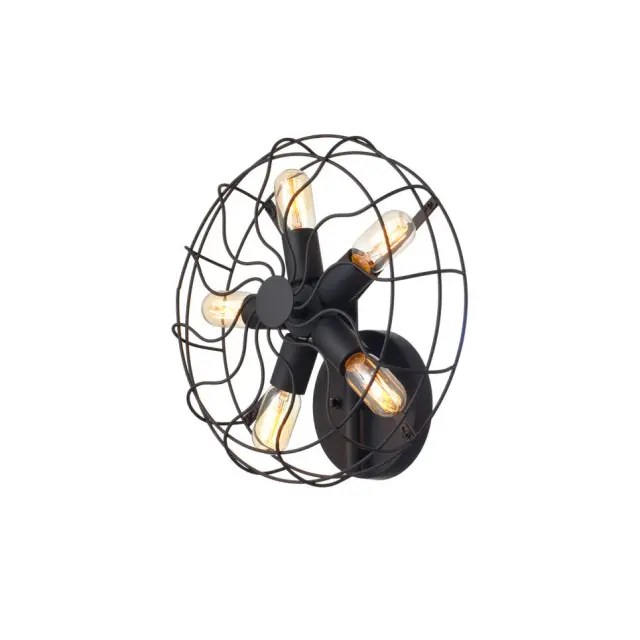 AcaLight Offer NETTO ΦΩΤΙΣΤΙΚΟ ΕΠΙΤΟΙΧΟ ΜΑΥΡΟ ΜΑΤ ΜΕΤΑΛΛΙΚΟ ΣΥΜΒΑΤΙΚΟ 5ΧΕ27 IP20 160Χ410mm