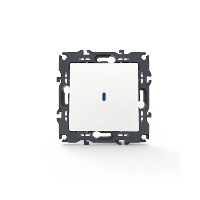 PRIME ΔΙΑΚΟΠΤΗΣ ΑΛΕΡΕΤΟΥΡ & LED ΛΥΧΝΙΑ ΠΡΟΣΑΝΑΤΟΛΙΣ ΜΟΥ ΜΕ ΚΛΙΠ ΠΛΑΣΤΙΚΟΣ ΛΕΥΚΟΣ 1P 10AX 250VAC IP20 / 1000111101