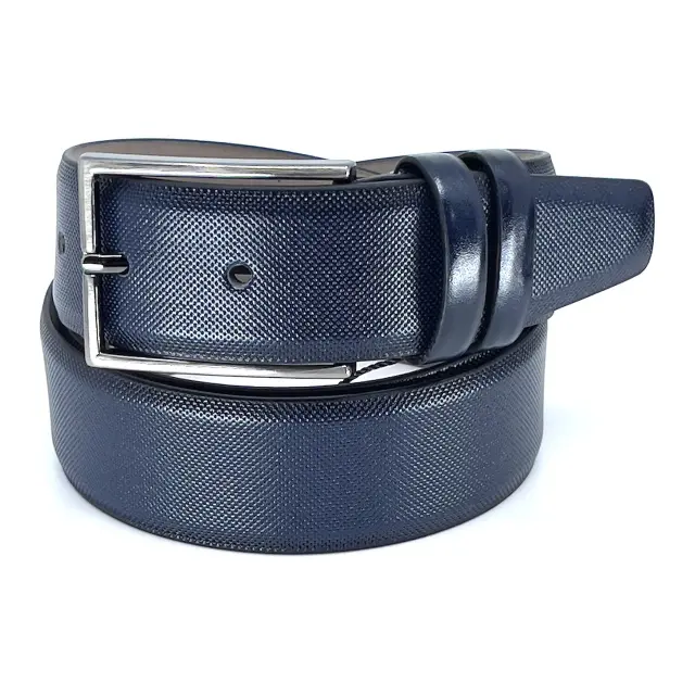 Μπλε Ζώνη P.U. Leather 3,5 cm