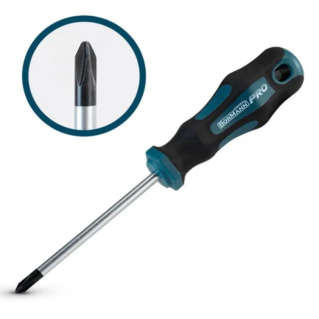 Bormann Pro BHT7002 Μαγνητικό Κατσαβίδι Σταυρός PH1x80mm 3