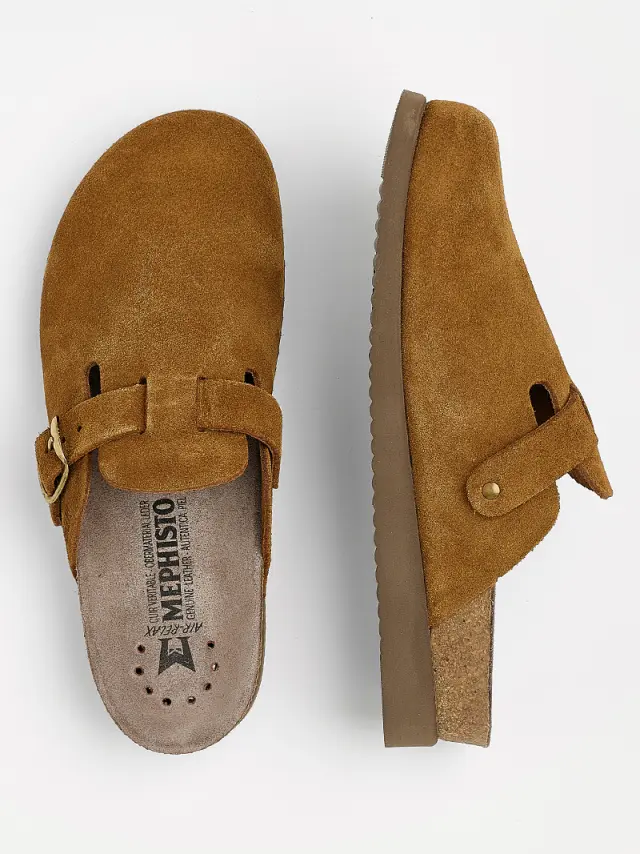 Mephisto Σαμπώ Unisex δέρμα suede Καφέ MEP/HALINA TOBACCO 3