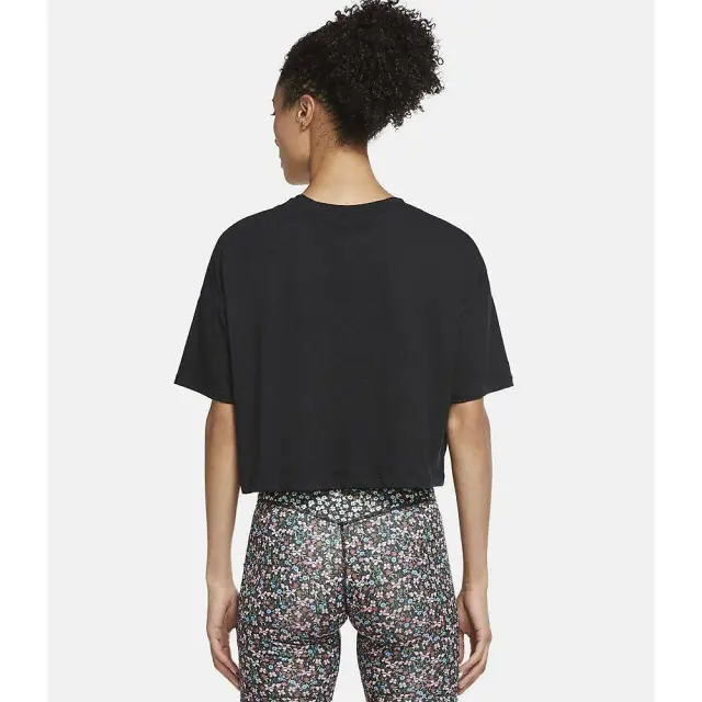 Nike Dri-FIT Crop T-Shirt (CZ1154-010) - Μαύρο - XS 2