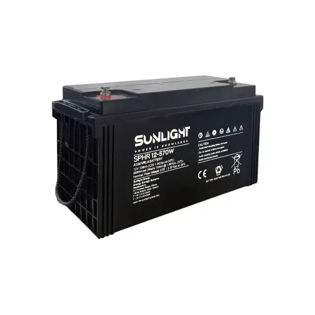 Μπαταρία Μολύβδου VRLA Sunlight SPHR 12V 570W 126Ah High Rate