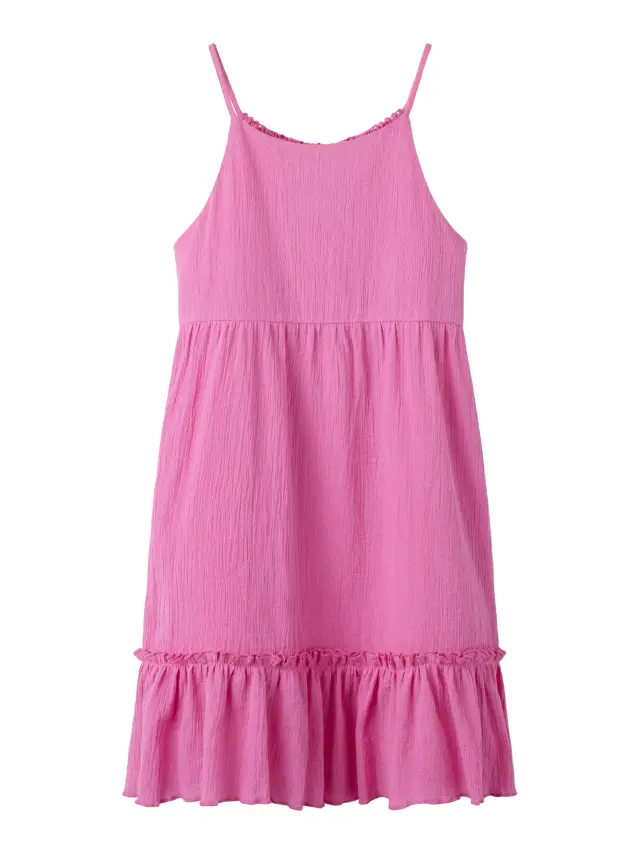 Name It Κοντό Φόρεμα κοριτσίστικο υφαντό Ροζ NKFFIMIA SL DRESS NOOS - 13227423
