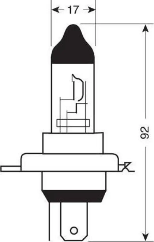 Lampa H4 Blu-Xe 24V 2τμχ 98281 2
