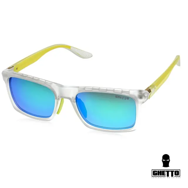 Ghetto Simple Outdoor Sunglasses ClearGreen Frame Unisex