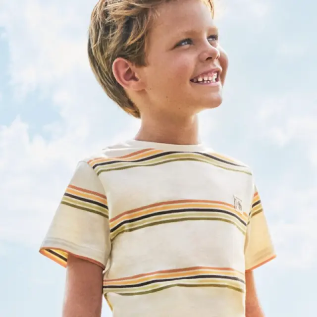 Mini 2 έως 10 ετών Σετ 2 μπλούζες Better Cotton ecofriends πιπεριά