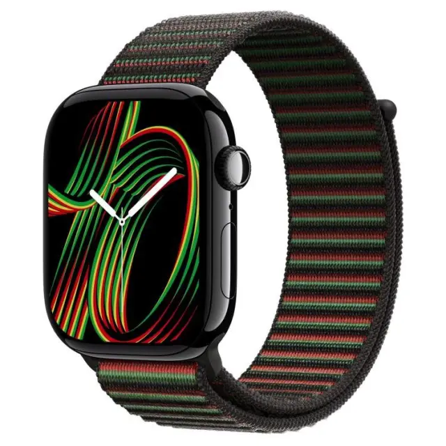 Nylon Λουράκι για AppleWatch 44/45/46/49mm-Black Unity OEM