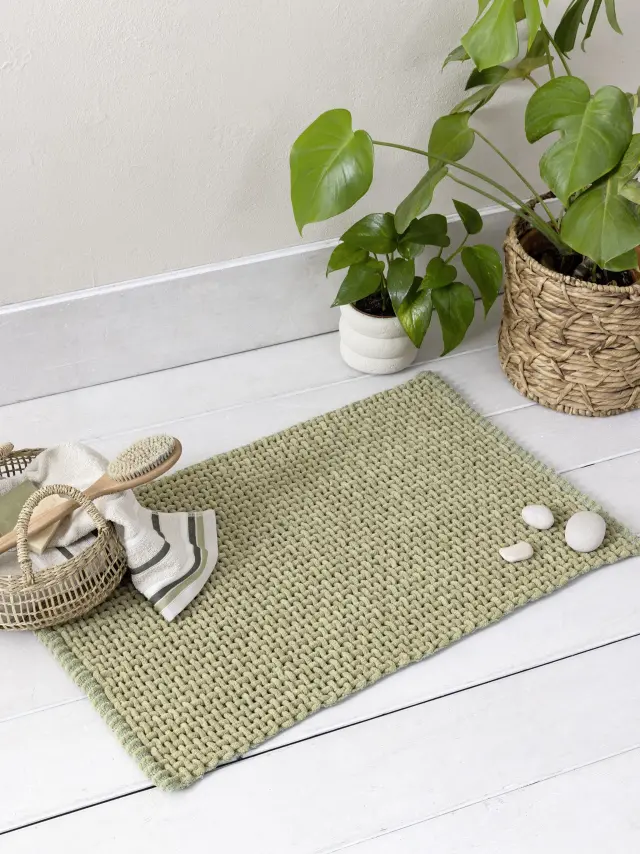 Nima Home Πατάκι Μπάνιου 50x80 Mist - Olive Green Πράσινο