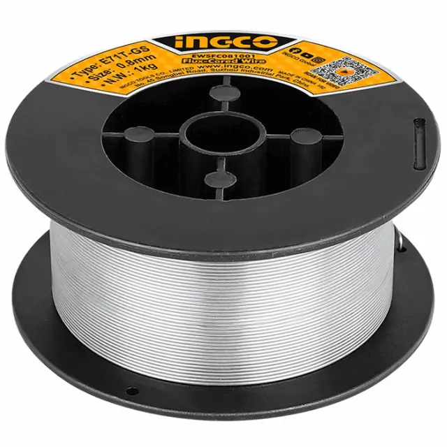 ΣΥΡΜΑ ΓΙΑ ΚΟΙΝΟΥΣ ΧΑΛΥΒΕΣ ΧΩΡΙΣ ΑΕΡΙΟ (MIG-MAG) 0,8mm 1kg INGCO EWSFC081001