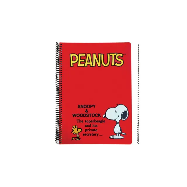 BMU Τετράδιο Peanuts Σπιράλ A4 2θ/70φ: Snoopy Black & Red (2 σχέδια) Σχέδιο 2