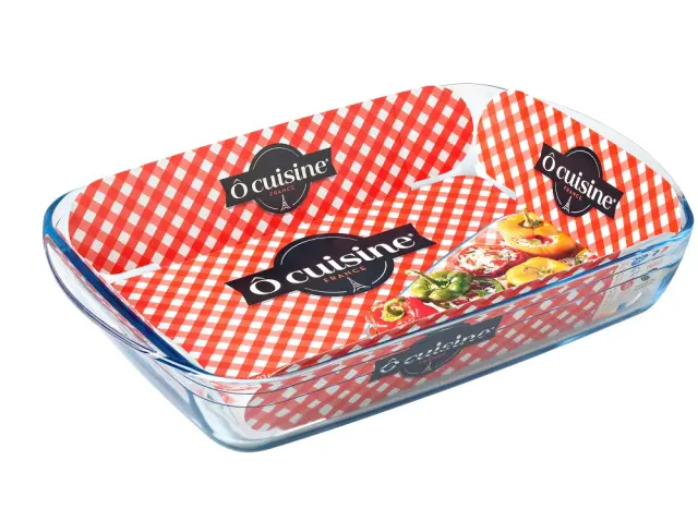 Ταψί Πυρέξ Ορθογώνιο 3.6lt Διάφανο Γυαλί 39x24x6.5cm
