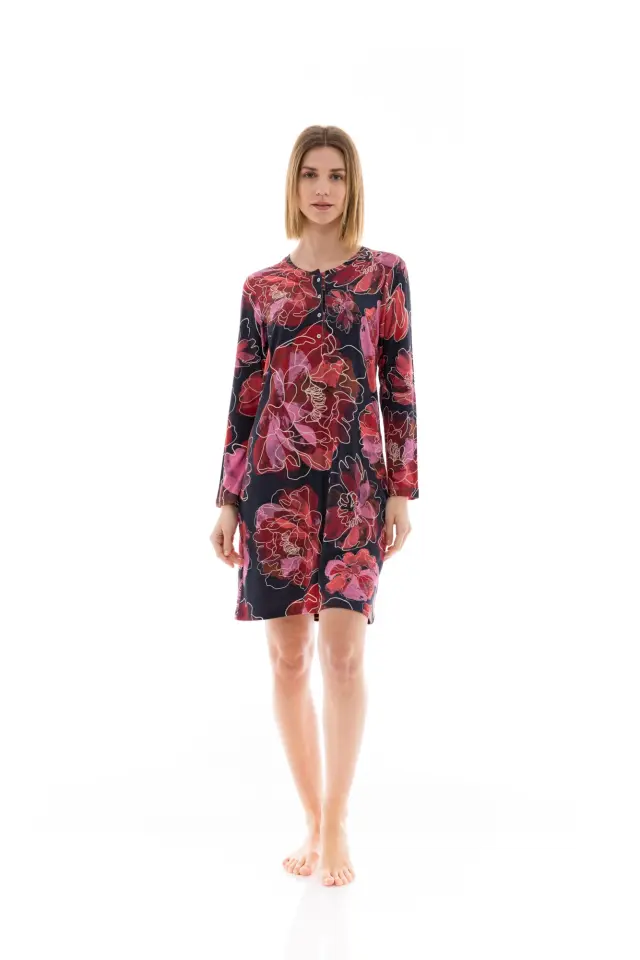 W1369 - Type - NIGHTGOWN MAGENTA FLOWER