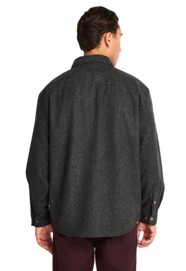 Funky Buddha ανδρικό μάλλινο overshirt πουκάμισο με τσέπες FBM014-010-05-2 2